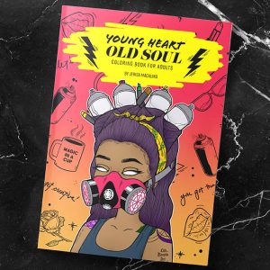 Young Heart Old Soul Coloring Book for Adults