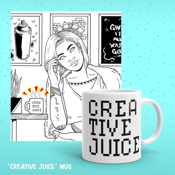 Creative Juice Glossy Mug, 11 oz - Image 2