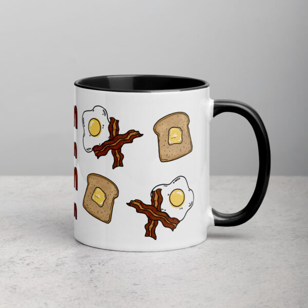 Breakfast Noms Mug, Black, 11oz - Image 4